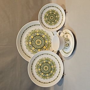 New Noritake Palos Verde 9020 5 Piece Place Setting
